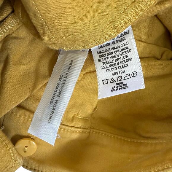 Ann Taylor LOFT Marisa Trouser Pants Butter Yellow Size 4 Tailored Career Work - Picture 7 of 11